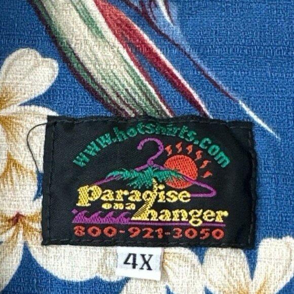 2 Vtg Paradise On A Hanger Mens 4XL Tropical Hawaiian Shirts 100% Cotton Limited - Picture 11 of 15